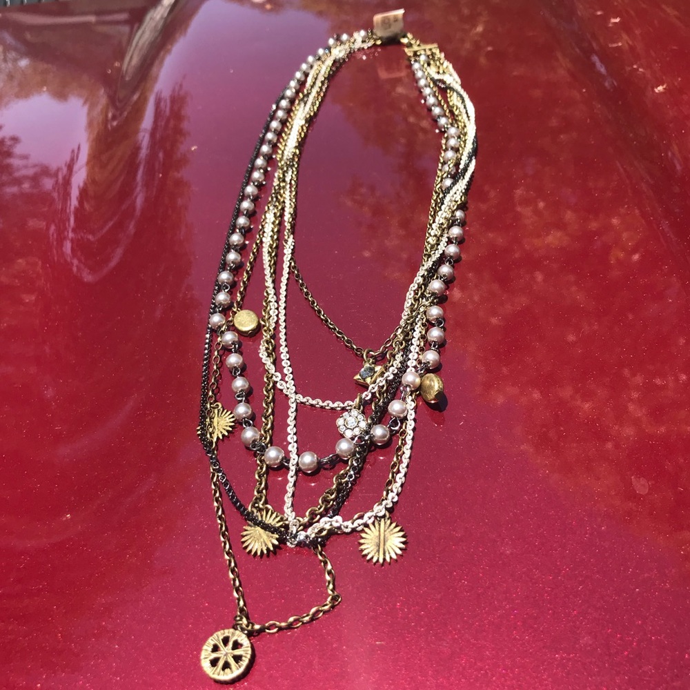 Gorgeous multi strand necklace from Loft, NWT!